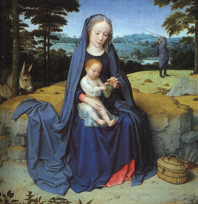 Gerard David The Rest on the Flight into Egypt oil painting image
